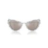 2-i-1 solbriller med klips, i markant cat-eye-form, Sk7011, hvid 2-i-1 solbriller med klips, i markant cat-eye-form, Sk7011, hvid