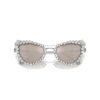 2-i-1 solbriller med klips, i markant cat-eye-form, Sk7011, hvid 2-i-1 solbriller med klips, i markant cat-eye-form, Sk7011, hvid