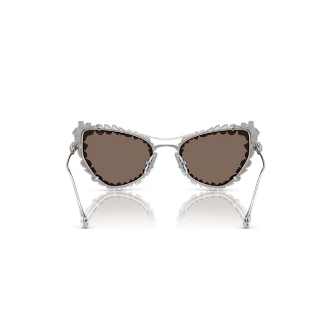 2-i-1 solbriller med klips, i markant cat-eye-form, Sk7011, hvid 2-i-1 solbriller med klips, i markant cat-eye-form, Sk7011, hvid