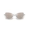 2-i-1 solbriller med klips, i markant cat-eye-form, Sk7011, hvid 2-i-1 solbriller med klips, i markant cat-eye-form, Sk7011, hvid