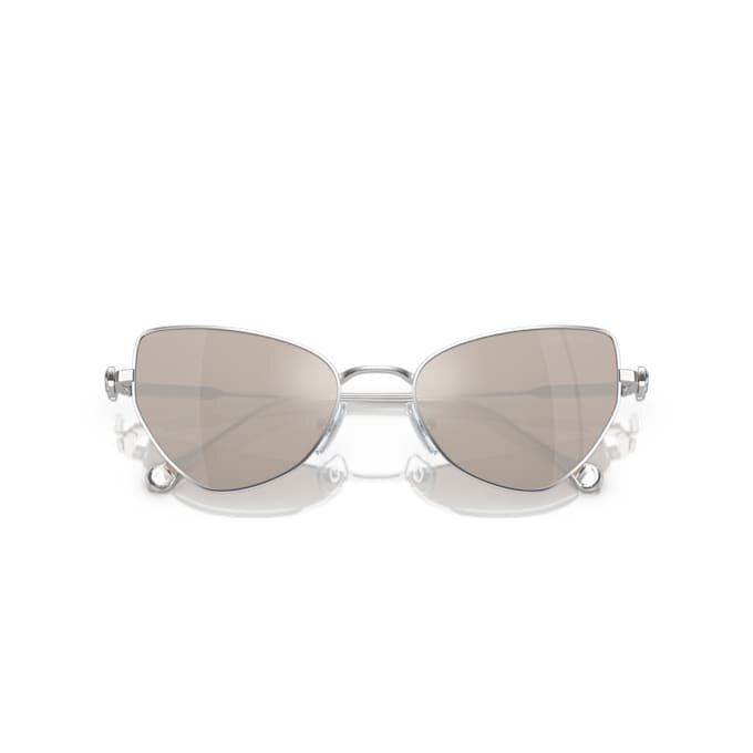 2-i-1 solbriller med klips, i markant cat-eye-form, Sk7011, hvid 2-i-1 solbriller med klips, i markant cat-eye-form, Sk7011, hvid