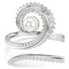 Ariana Grande X Swarovski armring med krystalperler, baguetteslibning, hvid, rhodineret Ariana Grande X Swarovski armring med krystalperler, baguetteslibning, hvid, rhodineret