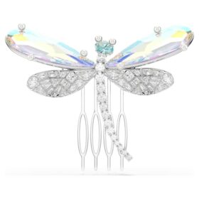Ariana Grande X Swarovski-broche og tilbehør til hår med krystalperler, blandede slibninger, guldsmed, hvid, rhodineret