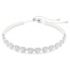 Ariana Grande X Swarovski choker med blandede slibninger, krystalperler, hjerte, hvid, rhodineret