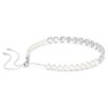Ariana Grande X Swarovski choker med blandede slibninger, krystalperler, hjerte, hvid, rhodineret