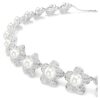 Ariana Grande X Swarovski Choker med krystalperle, rundslibet, hvid, rhodineret