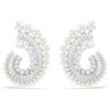 Ariana Grande X Swarovski dråbeøreringe med krystalperle, blandede slibninger, hvid, rhodineret