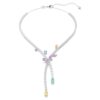Ariana Grande X Swarovski halskæde med blandede slibninger, libelle, flerfarvet, rhodineret Ariana Grande X Swarovski halskæde med blandede slibninger, libelle, flerfarvet, rhodineret