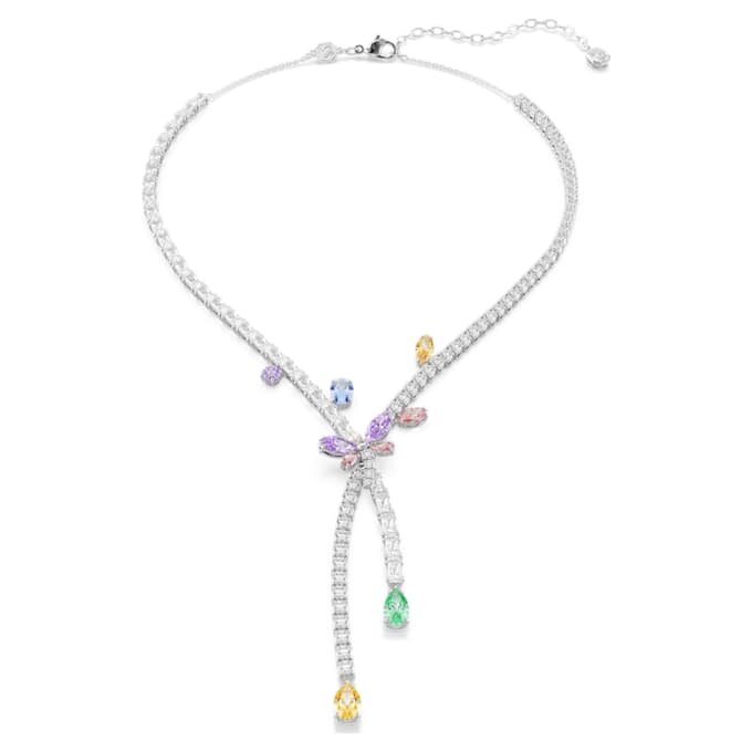 Ariana Grande X Swarovski halskæde med blandede slibninger, libelle, flerfarvet, rhodineret Ariana Grande X Swarovski halskæde med blandede slibninger, libelle, flerfarvet, rhodineret