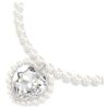 Ariana Grande X Swarovski halskæde med krystalperle, hjerteformet, hvid, rhodineret Ariana Grande X Swarovski halskæde med krystalperle, hjerteformet, hvid, rhodineret