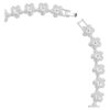 Ariana Grande X Swarovski halskæde, rundslibet, blomst, hvid, rhodineret Ariana Grande X Swarovski halskæde, rundslibet, blomst, hvid, rhodineret