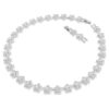 Ariana Grande X Swarovski halskæde, rundslibet, blomst, hvid, rhodineret Ariana Grande X Swarovski halskæde, rundslibet, blomst, hvid, rhodineret