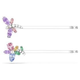 Ariana Grande X Swarovski hårnål med blandede former, guldsmed, blomst, flerfarvet, rhodiumbelagt