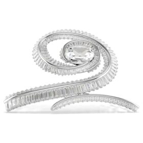 Ariana Grande X Swarovski hårspænde, baguetteslebet, hvid, rhodiumbelagt