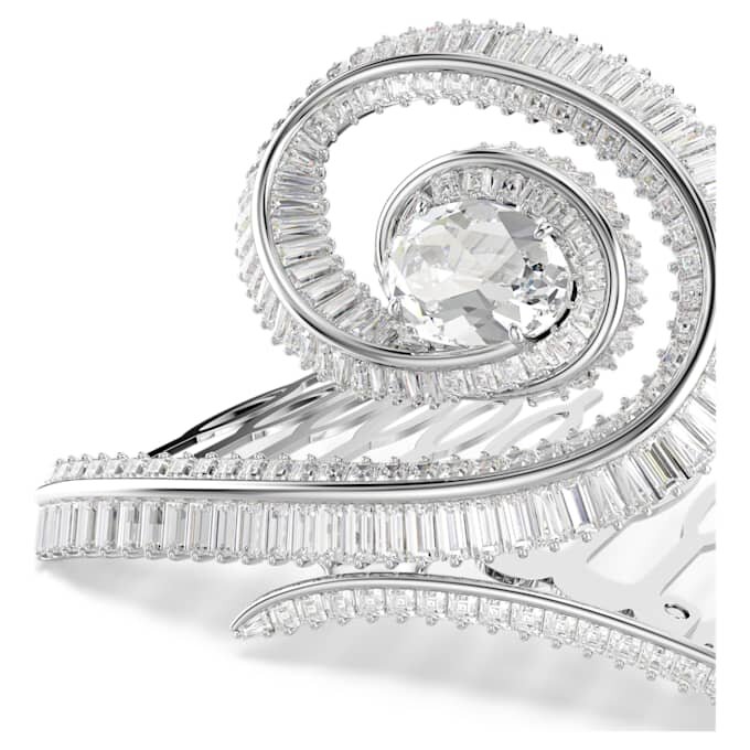 Ariana Grande X Swarovski hårspænde, baguetteslebet, hvid, rhodiumbelagt Ariana Grande X Swarovski hårspænde, baguetteslebet, hvid, rhodiumbelagt