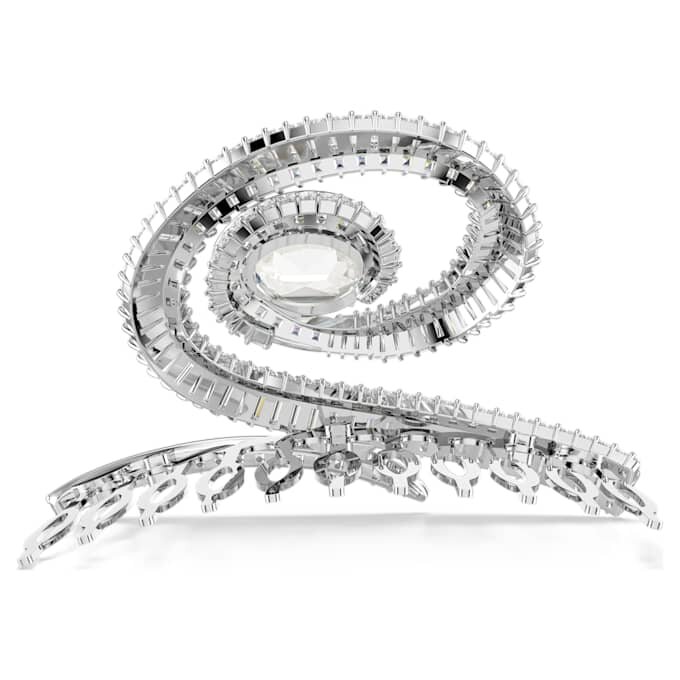 Ariana Grande X Swarovski hårspænde, baguetteslebet, hvid, rhodiumbelagt Ariana Grande X Swarovski hårspænde, baguetteslebet, hvid, rhodiumbelagt