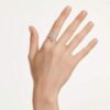 Ariana Grande X Swarovski motivring med blandede slibninger, guldsmed, flerfarvet, rhodineret