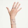 Ariana Grande X Swarovski motivring med blandede slibninger, guldsmed, flerfarvet, rhodineret