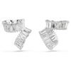 Ariana Grande X Swarovski ørecuffs med baguetteslibning, hvid, rhodineret