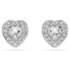 Ariana Grande X Swarovski øreringe med blandede slibninger, hjerte, hvid, rhodiumbelagt Ariana Grande X Swarovski øreringe med blandede slibninger, hjerte, hvid, rhodiumbelagt