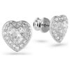 Ariana Grande X Swarovski øreringe med blandede slibninger, hjerte, hvid, rhodiumbelagt Ariana Grande X Swarovski øreringe med blandede slibninger, hjerte, hvid, rhodiumbelagt