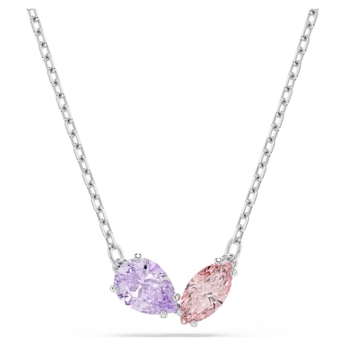 Ariana Grande X Swarovski-sæt med blandede slibninger, flerfarvet, rhodineret Ariana Grande X Swarovski-sæt med blandede slibninger, flerfarvet, rhodineret
