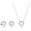 Ariana Grande X Swarovski-sæt med blandede slibninger, hjerte, hvid, rhodiumbelagt Ariana Grande X Swarovski-sæt med blandede slibninger, hjerte, hvid, rhodiumbelagt