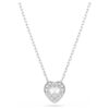 Ariana Grande X Swarovski-sæt med blandede slibninger, hjerte, hvid, rhodiumbelagt Ariana Grande X Swarovski-sæt med blandede slibninger, hjerte, hvid, rhodiumbelagt