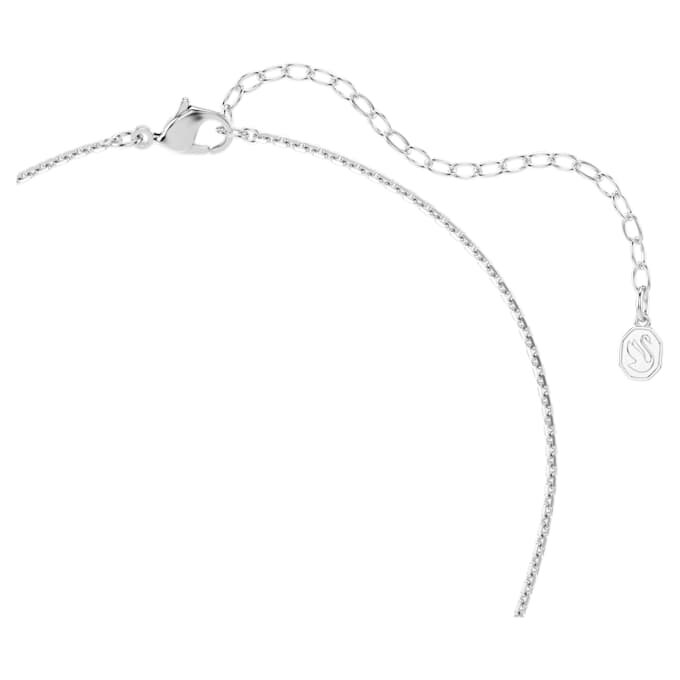 Ariana Grande X Swarovski-sæt med krystalperler, rundslibning, blomst, hvid, rhodineret Ariana Grande X Swarovski-sæt med krystalperler, rundslibning, blomst, hvid, rhodineret
