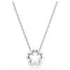 Ariana Grande X Swarovski vedhæng med krystalperle, rundslibet, blomst, hvid, rhodineret