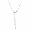 Ariana Grande X Swarovski Y-halskæde med blandede slibninger, guldsmed, flerfarvet, rhodineret Ariana Grande X Swarovski Y-halskæde med blandede slibninger, guldsmed, flerfarvet, rhodineret