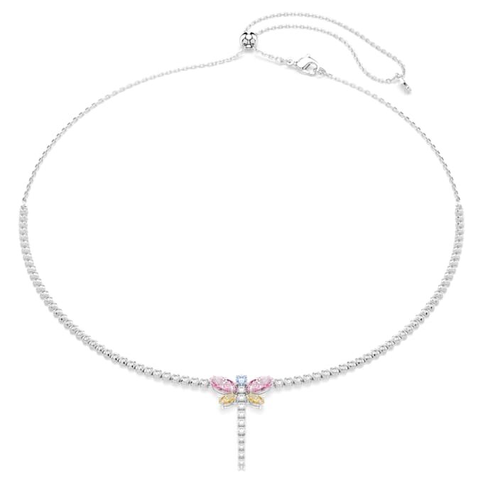 Ariana Grande X Swarovski Y-halskæde med blandede slibninger, guldsmed, flerfarvet, rhodineret Ariana Grande X Swarovski Y-halskæde med blandede slibninger, guldsmed, flerfarvet, rhodineret