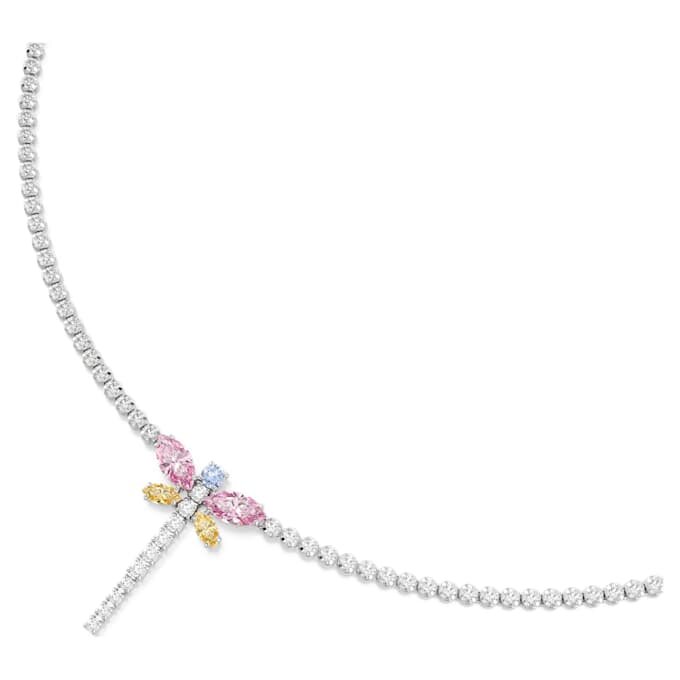 Ariana Grande X Swarovski Y-halskæde med blandede slibninger, guldsmed, flerfarvet, rhodineret Ariana Grande X Swarovski Y-halskæde med blandede slibninger, guldsmed, flerfarvet, rhodineret
