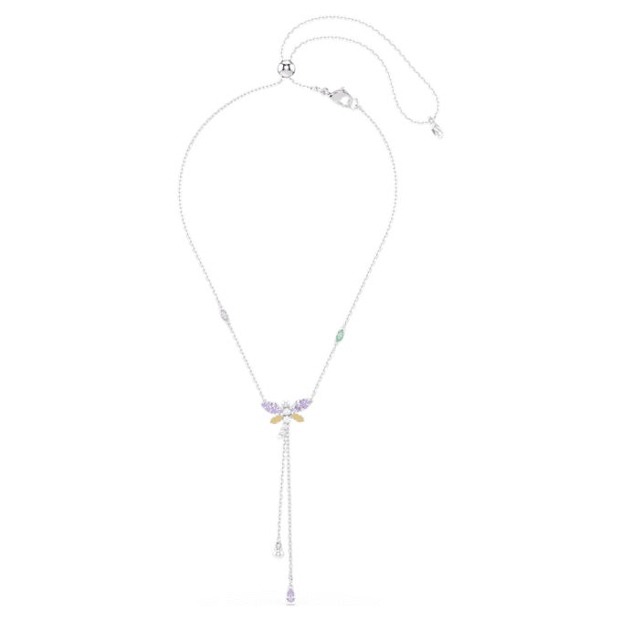 Ariana Grande X Swarovski Y-halskæde med blandede slibninger, guldsmed, flerfarvet, rhodineret Ariana Grande X Swarovski Y-halskæde med blandede slibninger, guldsmed, flerfarvet, rhodineret