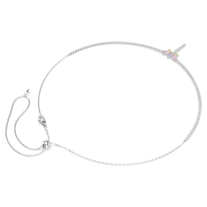 Ariana Grande X Swarovski Y-halskæde med blandede slibninger, guldsmed, flerfarvet, rhodineret Ariana Grande X Swarovski Y-halskæde med blandede slibninger, guldsmed, flerfarvet, rhodineret