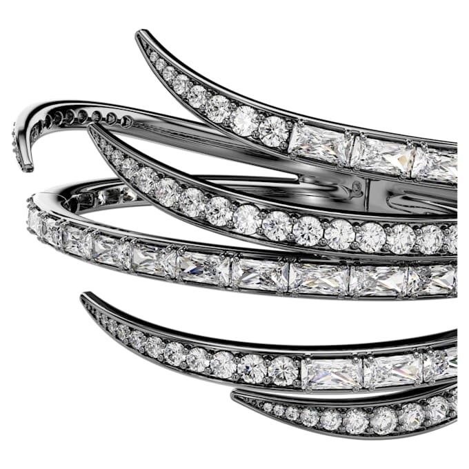 Armbåndet “Feather” fra The Vienna Collection, hvidt, rutheniumbelagt Armbåndet “Feather” fra The Vienna Collection, hvidt, rutheniumbelagt