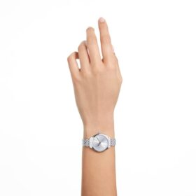 Attract Watch Swiss Made, metalarmbånd, sølvfarvet, rustfrit stål