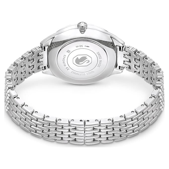 Attract Watch Swiss Made, metalarmbånd, sølvfarvet, rustfrit stål Attract Watch Swiss Made, metalarmbånd, sølvfarvet, rustfrit stål