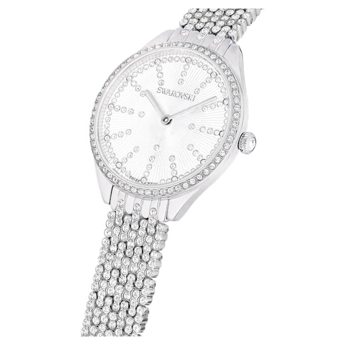 Attract Watch Swiss Made, metalarmbånd, sølvfarvet, rustfrit stål Attract Watch Swiss Made, metalarmbånd, sølvfarvet, rustfrit stål