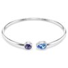 Chroma-armring med blandede slibninger, flerfarvet, rhodineret Chroma-armring med blandede slibninger, flerfarvet, rhodineret