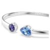 Chroma-armring med blandede slibninger, flerfarvet, rhodineret Chroma-armring med blandede slibninger, flerfarvet, rhodineret