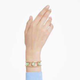 Chroma Cuff med pudeskåret krystaller, flerfarvet, forgyldt