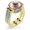 Chroma-ring med pudecut, flerfarvet, guldbelagt Chroma-ring med pudecut, flerfarvet, guldbelagt