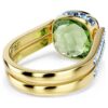 Chroma-ring med pudecut, flerfarvet, guldbelagt Chroma-ring med pudecut, flerfarvet, guldbelagt