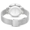 Clarica-ur, Swiss Made, metalarmbånd, sølvfarvet, rustfrit stål Clarica-ur, Swiss Made, metalarmbånd, sølvfarvet, rustfrit stål