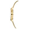 Clarica-ure, fremstillet i Schweiz, metalarmbånd, guldfarvet, guldfarvet finish Clarica-ure, fremstillet i Schweiz, metalarmbånd, guldfarvet, guldfarvet finish