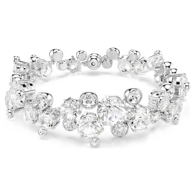 Constella-armbånd med blandede slibninger, hvidt, rhodiumbelagt Constella-armbånd med blandede slibninger, hvidt, rhodiumbelagt
