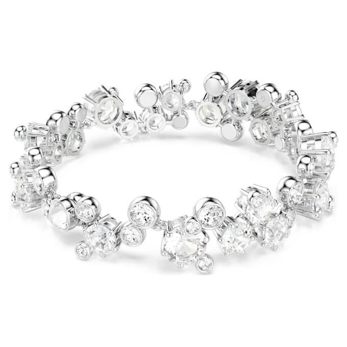 Constella-armbånd med blandede slibninger, hvidt, rhodiumbelagt Constella-armbånd med blandede slibninger, hvidt, rhodiumbelagt