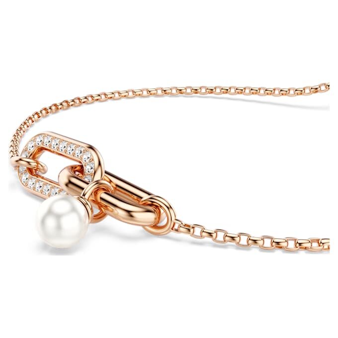 Constella-armbånd med krystalperle, rundslibet, hvid, rosaguldbelagt Constella-armbånd med krystalperle, rundslibet, hvid, rosaguldbelagt