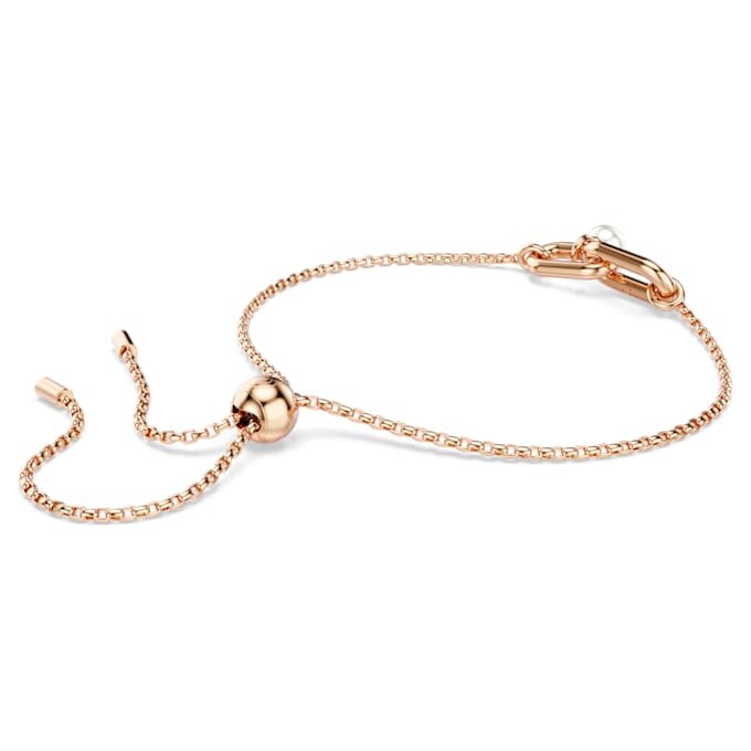 Constella-armbånd med krystalperle, rundslibet, hvid, rosaguldbelagt Constella-armbånd med krystalperle, rundslibet, hvid, rosaguldbelagt